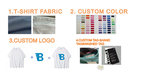 T-shirt pour homme 100% coton, poids lourd, luxe, coupe oversize, épaules tombantes, logo personnalisé, délavé à l'acide, streetwear, t-shirt vierge pour homme - Product Image 6