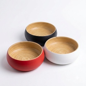 Tazón Grande de Bambú Personalizable, Tazón de Madera Hecho a Mano para Ensaladas y Frutas, Vajilla Ecológica para Cocina y Comedor - Product Image 3