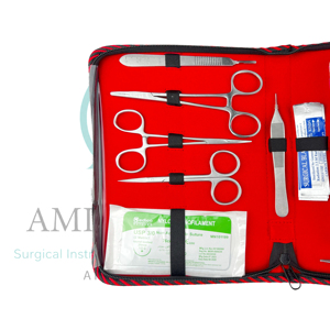 Kit Portátil de Práctica de Sutura Quirúrgica, Almohadilla de Silicona para Práctica de Sutura, Kit de Entrenamiento para Cierre de Heridas, Instrumentos Quirúrgicos para Estudiantes de Medicina - Product Image 3