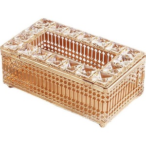 Porta Servilletas de Cristal con Cuentas Personalizadas, Elegante Caja Decorativa para Servilletas, Decoración de Mesa de Lujo para Hogar, Hotel y Restaurante, Venta al Por Mayor - Product Image 3