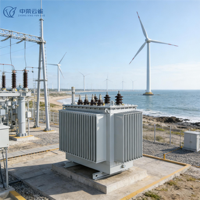 Transformateur triphasé immergé dans l'huile S13 M 200KVA 11KV 0.4KV à enroulement en aluminium, refroidissement ONAN, norme IEC60076, puissance industrielle