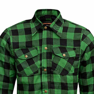 Chemise de travail en flanelle robuste pour homme, mélange de coton durable, vêtements de travail d'extérieur, chemise en flanelle pour homme - Product Image 5