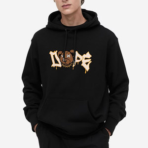 Sweat à capuche surdimensionné pour homme, personnalisé, avec broderie et impression numérique, doublure en polaire, pour la saison d'automne - Product Image 1