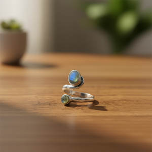 แหวนแฟชั่นลาบราโดไรต์ 3.4 กรัม - Product Image 3