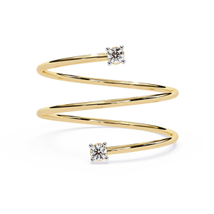 Anillo Minimalista de Moissanita con Corte Brillante Redondo, Banda Trenzada y Engaste de Garras en Plata 925, Joyería de Compromiso para Mujer - Product Image 3