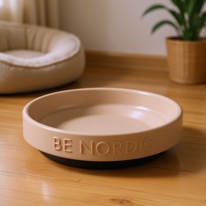 Gamelle en céramique Be Nordic 0,3 L 16 cm taupe avec anneau en caoutchouc - Product Image 3