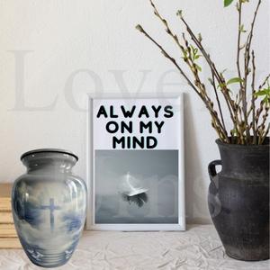 Urna Funeraria Cruz en las Nubes, Recipiente para Cenizas, Recuerdo Religioso, Recuerdo Espiritual, Duradera y Elegante - Product Image 3