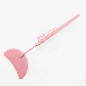 Miroir rose poudré pour extensions de cils, outil d'inspection des cils couleur personnalisée, en acier inoxydable, miroir simple face - Product Image 2