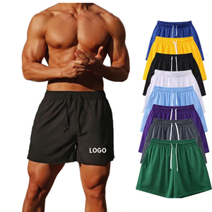 Shorts de course athlétiques à séchage rapide pour hommes, logo personnalisé, shorts de sport en mesh pour la salle de sport et l'entraînement - Product Image 1