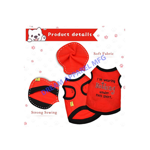 เสื้อยืดพิมพ์ลายโลโก้สำหรับสุนัขเสื้อผ้าสัตว์เลี้ยงหลากสีสำหรับฤดูหนาว - Product Image 1