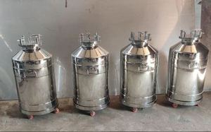 Tanque de Almacenamiento Criogénico de Helio Líquido de Acero Inoxidable de 50 Litros de Alto Estándar Personalizado, Equipo Dewar - Product Image 2