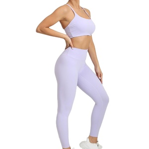 Conjunto de Ropa Deportiva para Mujer de 3 Piezas, Fabricación Profesional, Secado Rápido y Transpirable, Conjunto de Yoga sin Costuras con Patrón Sólido, 2026 - Product Image 6