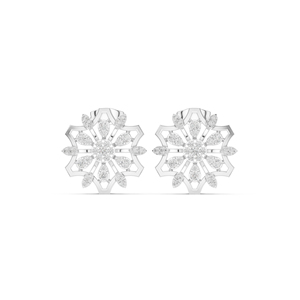 Boucles d'oreilles pendantes en or rose 14 carats avec diamant de laboratoire rond pour femme, idéales pour les mariages – Nouveau diamant cultivé - Product Image 5