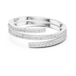 10K Indian bridal <b>rings</b> in gold with <b>CZ</b> and moissanite - Product Image 5