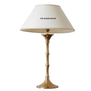 Attractive High Quality Silver Plated Living Room Home Decorative Leafy Design <b>Table</b> Lamps Aluminum Metal Golden Finish - Product Image 6