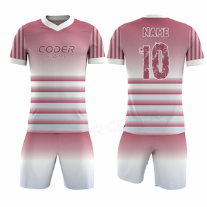 Último Diseño Personalizable de Camiseta y Pantalones Cortos de Fútbol, Logotipo y Color Personalizados para Adultos - Servicio OEM/ODM, Ligeros - Product Image 3