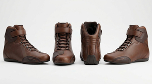 Chaussures de moto haute protection antidérapantes respirantes en cuir, bottes de motard légères, chaussures de sécurité pour la course sur route, pour hommes - Product Image 2