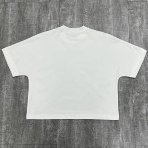 T-shirt blanc oversize tendance pour homme avec impression photo, style streetwear, col rond, manches courtes, en jersey de coton - Product Image 4