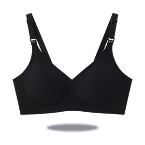 Soutiens-gorge d'allaitement pour femmes, adultes et maternité, à fermeture dorsale, sans armatures, sans couture, respirants, à bonnets couvrants et tricotés - Product Image 3