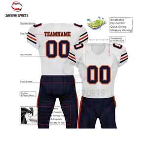 Jersey de Fútbol Americano Sublimado Personalizado Premium para Equipos y Jugadores, Uniforme de Fútbol Americano Hecho en Pakistán - Product Image 2