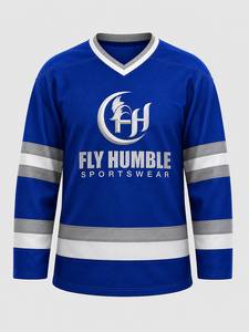 เสื้อฮอกกี้น้ำแข็งสีส้มสำหรับผู้ชาย Fly Humble แขนยาว พิมพ์ลายดิจิทัล ระบายเหงื่อได้ดี ชุดกีฬาสำหรับผู้ใหญ่ ทรงปกติ ปี 2026 100% - Product Image 6