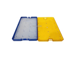 Plateau chirurgical ophtalmique de qualité supérieure pour instruments microchirurgicaux en plastique, avec tapis en silicone pour la protection des micro-instruments fins - Product Image 2