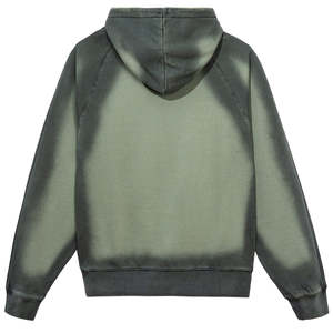 Sweat à capuche vintage délavé pour homme, pull en molleton avec logo personnalisé, vente en gros - Product Image 3