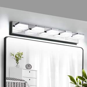 Lámpara de Pared Moderna para Baño con 5 Luces LED Cromadas, Diseño Minimalista Elegante, Fácil Instalación, Iluminación de Espejo de Baño de Bajo Consumo - Product Image 3
