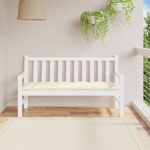 59.1 bianco crema "x 19.7" x 2.8 "cuscino da giardino esterno in tessuto Oxford - Product Image 1
