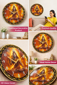 Reloj de Pared de Plástico Personalizado Shiv Ji con Impresión para Decoración de Meditación, Día de la Madre y Graduación, Sala de Estar, Templo - Product Image 3