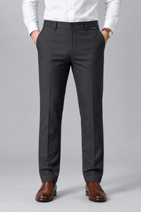 Active Squad - Pantalones Casuales de Alta Calidad para Hombre, Estilo Moderno, Tejido de Lana Peinada, Cintura Media, Ecológicos, 100% Algodón, Corte Regular - Product Image 5