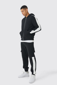 Conjunto Deportivo Informal de 2 Piezas para Hombre, 100% Algodón, Conjunto para Correr, Logotipo y Diseño Personalizados, Ropa Deportiva de Otoño - Product Image 5