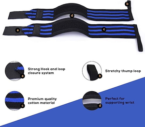 Bandes de poignet ajustables et respirantes personnalisables pour la musculation - Légères, pliables, robustes, unisexes, pour le soutien sportif - Product Image 4