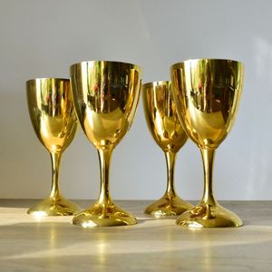 Copas de Vino de Acero Inoxidable Doradas de Diseño Personalizado, 2 Piezas, Irrompibles, Modernas y de Lujo, al Mejor Precio de Proveedor - Product Image 2
