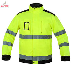 Chaqueta de Trabajo Ligera, Ignífuga, Transpirable, con Certificación CE, de Alta Visibilidad, en Poliéster, con Tela Exterior Resistente y Aspecto Elegante - Product Image 1