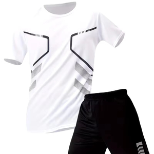 Nouvelle Collection 2026 – Survêtement Homme Été Respirant Décontracté Sportif – Ensemble T-shirt et Short – Tenue Décontractée Élégante avec Logo Personnalisé - Product Image 1