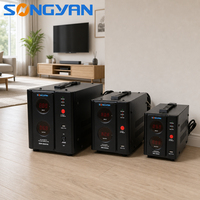 Régulateur de tension automatique monophasé AC de type relais SDR-1500VA pour usage domestique, transformateur toroïdal, certifié CE, OEM ODM personnalisé