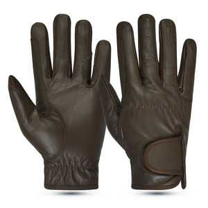 Gants d'équitation en cuir sur mesure de haute qualité pour hommes - Durables, imperméables, antidérapants |   Logo personnalisable, couleur, taille - Product Image 2