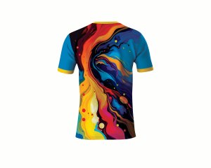 เสื้อยืดโพลีเอสเตอร์ถักน้ำหนัก 180 กรัม ระบายอากาศได้ดี พิมพ์ลายกราฟิกตามสั่งด้านหน้า สไตล์ลำลอง - Product Image 3