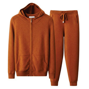 Ensemble sweat à capuche et pantalon de survêtement oversize en molleton bouclette délavé à l'acide, en polyester/coton, pour homme, style streetwear, personnalisé, marque privée, de luxe, épais - Product Image 4