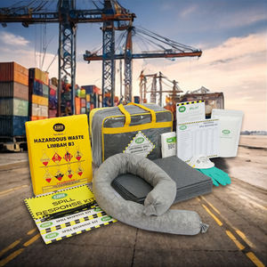 Kit anti-déversement universel de 15 litres avec sac souple, kit de réponse aux déversements d'huile et de produits chimiques portable pour la sécurité industrielle - Product Image 1