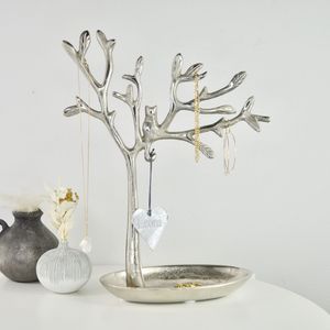 Sleek Metal Jewelry Organizer Rack Stand <b>Earring</b> <b>Holder</b> Necklace Storage Display for Modern Tabletop and Accessories Arrangement - Product Image 4