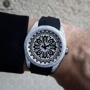 Montre de luxe pour homme Charm Jewells, boîtier carré en acier inoxydable, cadran saphir 40 mm, mouvement mécanique analogique, étanche 10 bars - Product Image 2