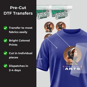 Pegatinas de Transferencia DTF, Película de Transferencia de Calor Personalizada para Impresión de Camisetas en Tela, Transferencia Directa a Película Lista para Prensar - Product Image 5