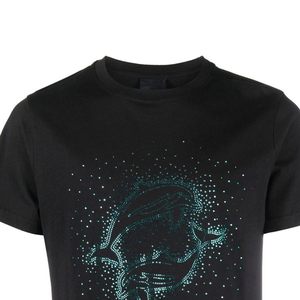 เสื้อยืดผู้ชายประดับเพชร ผ้าฝ้ายผสมเนื้อนุ่ม แขนสั้น ทรงหลวม พิมพ์ลายกราฟิกเพชร แฟชั่นสตรีทแวร์ สวมใส่สบาย - Product Image 5