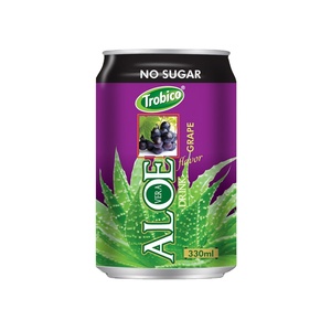Trobico - Puré de Jugo de Aloe Vera y Granada Recién Exprimido Sin Azúcar, 250 ml, de Granjas Vietnamitas, Enlatado con Sabor a Frutas y Verduras - Product Image 1