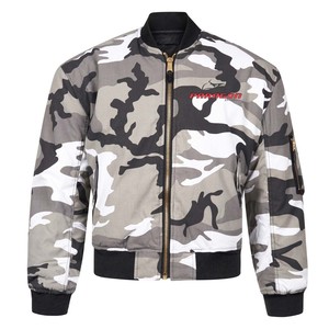 New custom made camo flag design oem high quality standard price <b>men</b> bomber <b>jacket</b> - Product Image 2