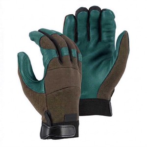 All Weather Outdoor Work <b>Gloves</b> High Vis Synthetic Leather Palm Breathable Spandex Back Safety Utility <b>Gloves</b> Wholesale 2026 - Product Image 1