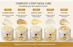 Kit Facial 5 en 1 Estilo Coreano Unisex con Vitamina C, Crema Hidratante Herbal Sin Aceite, Tónico Blanqueador, Crema y Sérum para Adultos, Todo Tipo de Piel - Product Image 6