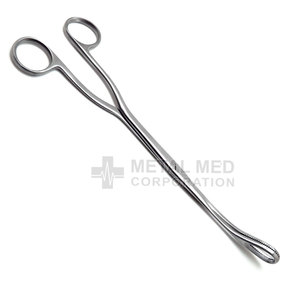Surgical Foerster Sponge Straight Forceps 12" Serrated Jaws Tools <b>Box</b> <b>Lock</b> with Ratchet Non-sterile CE by Metal Med - Product Image 3